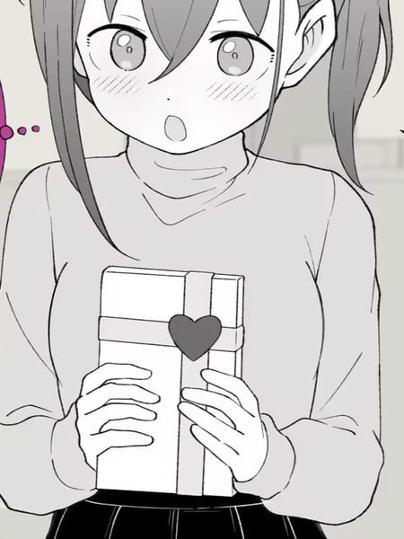 变成女生之后因为不知道女生是怎么送巧克力而汗流浃背的老弟