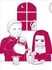 神父和修女与天使