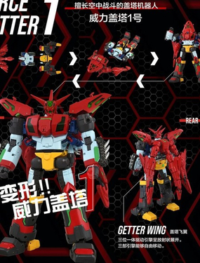 威力蓋塔機器人-force getter robo漫畫封面
