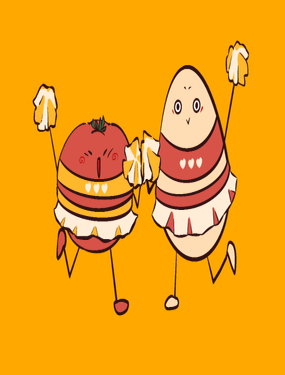 西红柿炒鸡蛋漫画