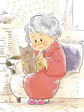 祖母与猫_9