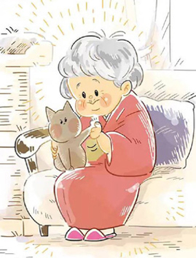 祖母与猫漫画